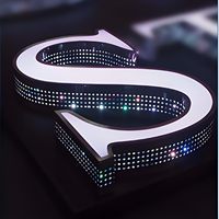 Letreros de la empresa, letras de canal de luz acrílica Led para exteriores, letrero de tienda Led con iluminación frontal acrílica 3D