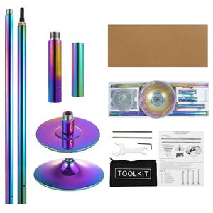 Phong Cách Mới Đầy Màu Sắc 45Mm Ống Thép Quay Và Tĩnh Xách Tay Tập Thể Dục Vũ nữ Thoát Y Nhảy Múa Cực Vàng Cực Khiêu Vũ - Product Image 2