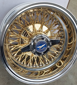 Cerchi in Acciaio Low Rider all'Ingrosso, Set da 4 Pezzi, Oro, Design Standard Invertito, 13-22 Pollici, Multirazza, Ruote <span class=keywords><strong>di</strong></span> Lusso per Auto Classiche - Product Image 6