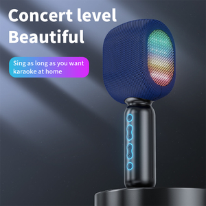 JY-57 Mini Cầm Tay Không Dây Condenser Microphone RGB Chiếu Sáng Microphone Loa Tích Hợp Không Dây K Bài Hát Kho Báu - Product Image 5