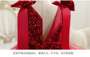 Kb2025 bé choàng váy thiết kế mùa hè trẻ em sinh nhật đảng mặc chất lượng sang trọng Thiết kế thời trang nhỏ cô gái ăn mặc - Product Image 5