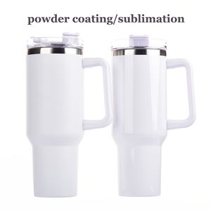 Gobelet de voyage isotherme personnalisé 40oz en acier inoxydable 304, anti-fuite, sans BPA, avec poignée noire et dorée, paille, maintien thermique 6-12 heures - Product Image 4