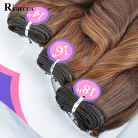 Extensions de cheveux synthétiques ondulés de haute qualité Noble Gold, 3 lots avec closure – Vente chaude