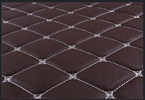 Alfombrillas de Coche Muchkey Personalizadas de 3 y 4 Piezas con Logotipo Personalizado, Doble Costura, Alfombrillas de Cuero de Lujo para Coche, Alfombrillas 3D 5D - Product Image 4