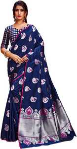 Sari de Seda Banarasi de Moda con Blusa, Multicolor, Último Diseño, Ropa de Fiesta para Mujer India, Precio Bajo, Venta al por Mayor en Surat - Product Image 3