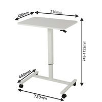 Bureau debout à levage manuel, bureau debout roulant, bureau d'ordinateur à levage, bureau d'appoint, bureau d'ordinateur portable, bureau pliable mobile