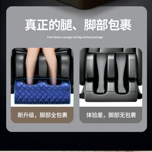 เก้าอี้นวดตัวเต็มรูปแบบ SL Track 4D พร้อมหุ่นยนต์นวดมือ ใช้ในบ้าน ระบบไฟฟ้าอัตโนมัติ สีน้ำตาล เงิน เทา - Product Image 5
