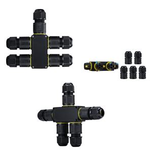 موصل توصيل سريع 5 طرق IP68 2 <span class=keywords><strong>P</strong></span> 3 Core مع نايلون مقاوم للأشعة البنفسجية لأنظمة الري والزراعة - Product Image 4