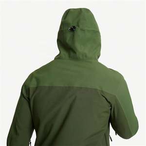 Veste de sport de plein air pour hommes personnalisée vêtements d'usine style camp décontracté imperméable léger col montant fermeture éclair multi-poches - Product Image 3