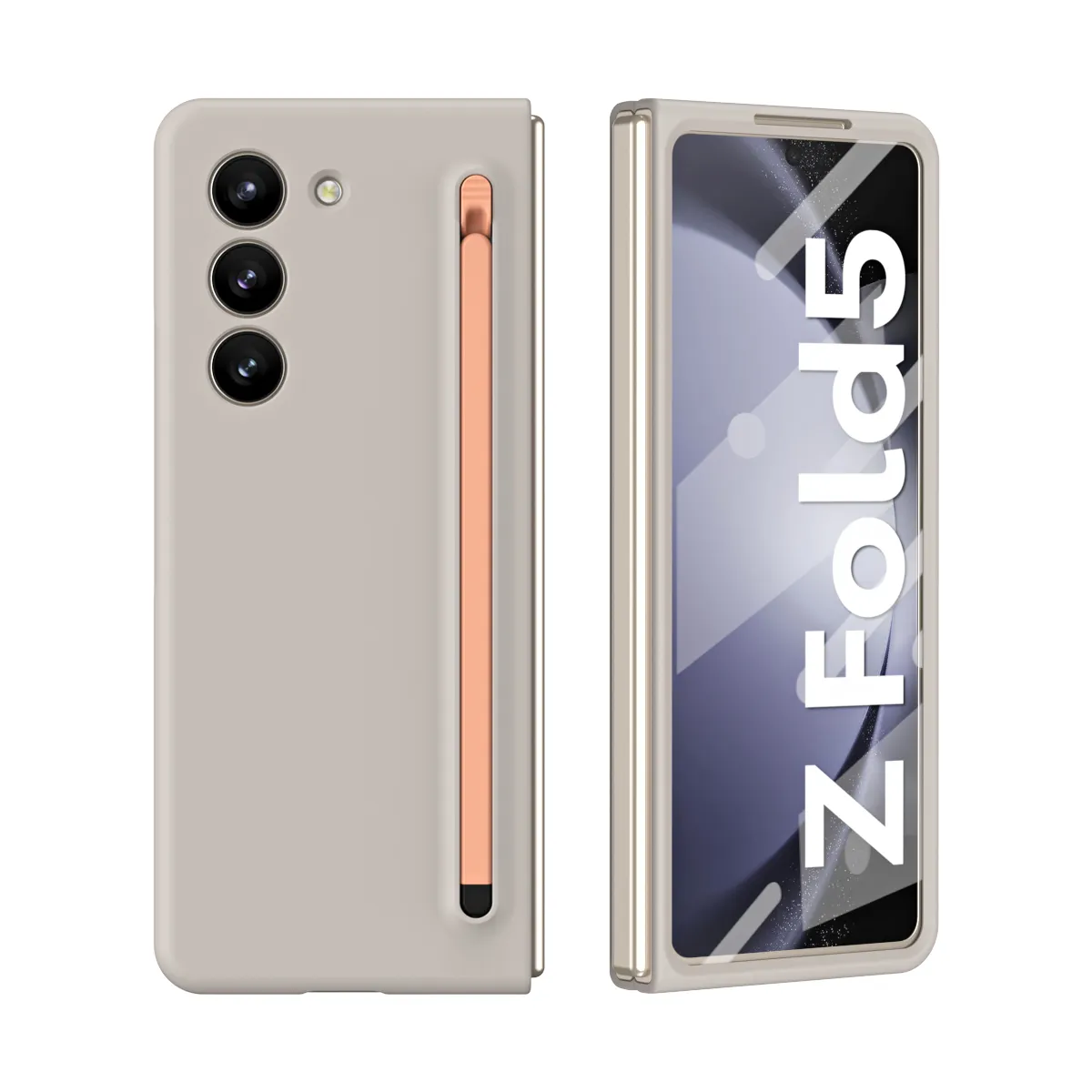 جراب Galaxy Z Fold 5 مع S ، إصدار قلم Fold 5 S جراب واقي مقاوم للصدمات مدمج