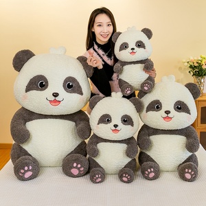 Peluche Gigante di <span class=keywords><strong>Panda</strong></span> Carino e Sorridente con Zampe <span class=keywords><strong>Rosa</strong></span>, Morbido e Soffice, Regalo Decorativo - Product Image 4