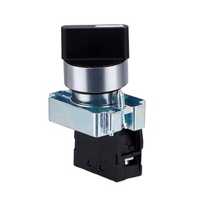 Interruptor de Botón Pulsador de Engranaje Industrial de Plástico y Metal XB2-BD21 de 22 mm, 2/3 Engranajes, 1NC, 10A, Momentáneo y de Enclavamiento - Product Image 1