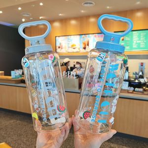 Plastic Sports Bottle 1.8L With Straw Large Capacity Outdoor Exercise Water Cup For Adults - Product Image 2