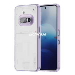 Lichicase bốn góc chống thả TPU lai Acrylic chính xác lỗ trường hợp điện thoại cho không có gì điện thoại <span class=keywords><strong>3</strong></span> Vỏ chống sốc - Product Image 2