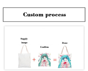 Bolso de mano de Anime personalizado, bolsa de lona de Anime japonés Kimetsu no Yaiba - Product Image 6