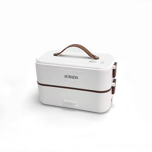 Fiambrera eléctrica de cocción automática, Mini cocina de arroz, fiambrera de vapor de 2 capas para el hogar Oficina escuela viaje cocinero - Product Image 1