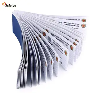 Booklet Perforated line Security paper gift coupon printing with customer design