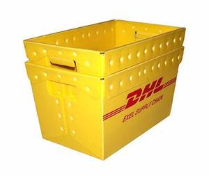 PP rỗng nestable container sóng nhựa container <span class=keywords><strong>corflute</strong></span> Bưu Chính container coroplast Tote bin cho kho - Product Image 1