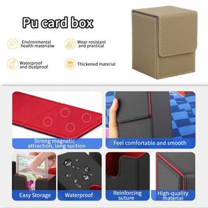 Boîte de rangement pour cartes FX Custom 100+ en cuir PU pour cartes de trading, de classification, TCG et de jeux de société, écologique - Product Image 2