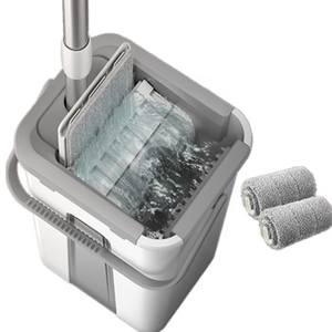 Mopa Plana Popular de Acero Inoxidable con Cubeta Exprimible, Mopa Plana con Cubeta, Como se Ve en <span class=keywords><strong>TV</strong></span> 2022 - Product Image 6