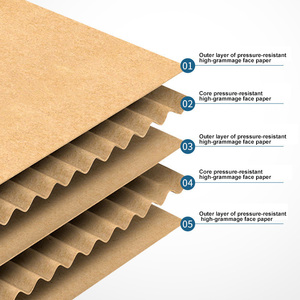 Văn phòng sản phẩm tùy chỉnh có thể tái chế mạnh mẽ các tông vận chuyển hộp thùng carton lớn sóng vừa di chuyển hộp với xử lý - Product Image 3