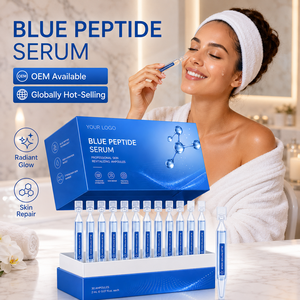 OEM Blue <b>Serum</b> Korean Laboratory Skin Repair Brightening Apply Facial <b>Serum</b> Custom Sample Private Label Manufacturer - Product Image 1