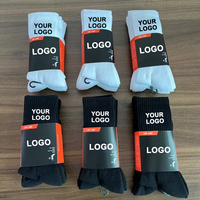 Chaussettes de sport personnalisées pour hommes Designer Jacquard tricoté lettre vente en gros équipage coton marques
