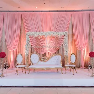 Decoración de la boda de cortinas de fase