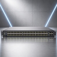Commutateur réseau commercial C9200L-48P-4G-E 52 ports Gigabit PoE géré avec SNMP et QoS, 4 ports SFP Uplink, 370W, 1U, montable en rack