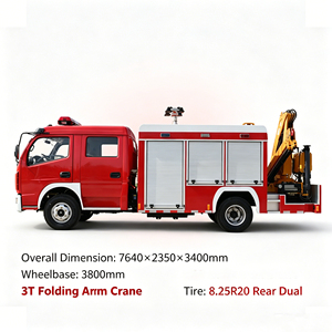 Camión <span class=keywords><strong>de</strong></span> <span class=keywords><strong>Bomberos</strong></span> <span class=keywords><strong>de</strong></span> Rescate <span class=keywords><strong>de</strong></span> Emergencia Dongfeng V3 160HP Euro 5 YCF25160 con Grúa Plegable <span class=keywords><strong>de</strong></span> 3T, Cabrestante Delantero <span class=keywords><strong>de</strong></span> 3T, Generador <span class=keywords><strong>de</strong></span> 5.5KW y Torre <span class=keywords><strong>de</strong></span> Iluminación - Product Image 1
