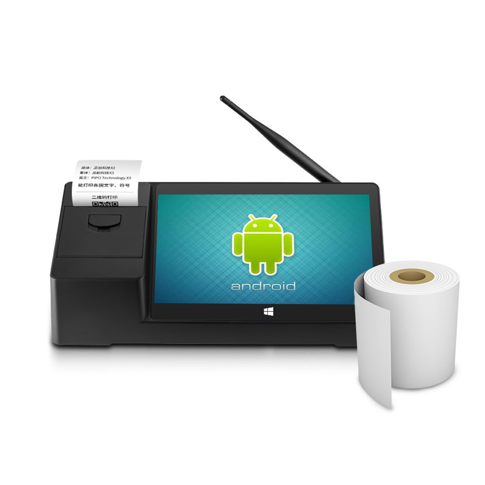 Профессиональный дизайн PIPO-X3 для ресторана dual OS win10 android pos принтер терминала