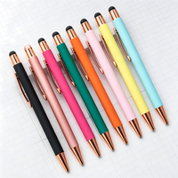 Stylo bille rétractable en métal avec écran tactile en aluminium, idéal pour la promotion sportive, la vente en gros, la personnalisation de logo et les activités d'entreprise