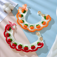 Nuevo Collar para Perro y Gato, Bonito y de Moda, con Pañuelo de Lana, Babero de Lujo para Mascotas, Ideal para Fotos