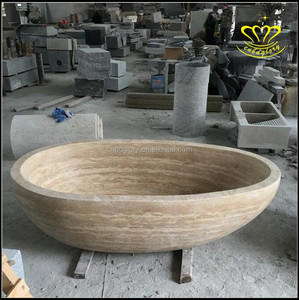 Design moderno mármore natural banheira <span class=keywords><strong>1</strong></span> pessoa forma oval massagem spa função incluída para banheiro cozinha do hotel Villa Park uso - Product Image 5