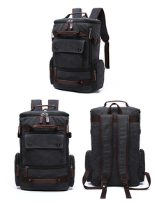 Mochila de Lona Estilo Retro de Moda ZUOLUNDUO con Correa Ajustable y Correa para Equipaje - Product Image 2