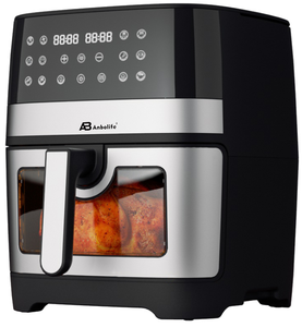 หม้อทอดไร้น้ำมัน Anbolife 8.5QT (8L) พร้อมหน้าต่าง, หม้อทอดไร้น้ำมันระบบดิจิตอล <span class=keywords><strong>1700W</strong></span>, ตั้งเวลาได้ 60 นาที 80-200 องศา ℃ หม้อหุงข้าวแบบไม่ติดกระทะ, มอเตอร์ AL, หม้อหุงข้าวแบบไร้น้ำมัน - Product Image 1