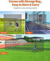 10*10 * 35FTFilet de frappe de Cricket Filet de frappe de Baseball et cadre Cage de frappe de Softball