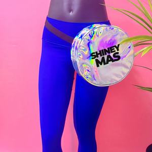 กระเป๋าใส่ขากางเกงโฮโลแกรมทรงกลม14 "กระเป๋าคาดขาแบบปรับสายได้กระเป๋าใส่โทรศัพท์สีเงินกันน้ำดีไซน์ใหม่ - Product Image 6