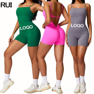 2024 sport body combinaison femmes grande taille respirant quatre voies Stretch taille élastique séchage rapide Scrunch dos Yoga entraînement - Product Image 1