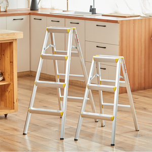 Mini Escalera <span class=keywords><strong>de</strong></span> <span class=keywords><strong>Aluminio</strong></span> <span class=keywords><strong>de</strong></span> 4 Peldaños <span class=keywords><strong>para</strong></span> Dormitorio, Estilo Japonés, 100cm, Usada en el Hogar - Product Image 6