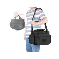 Tas Taktis untuk Perlengkapan Menembak, 2-Pack Case dengan Slot Magazen, Tas Selempang Organizer Menembak