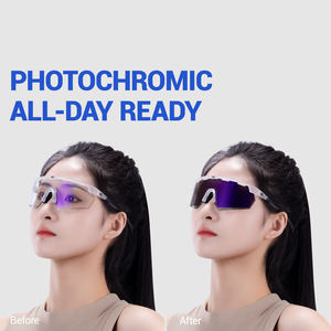 تصنيع أحدث تصميم TR90 UV400 لحماية ركوب الدراجة النظارات الفوتوكرومية للركوب للبيع - Product Image 6