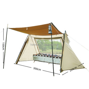 Abri de <span class=keywords><strong>camping</strong></span> double couche personnalisé pour l'extérieur, tente pare-soleil pour le <span class=keywords><strong>camping</strong></span> et la randonnée, imperméable et anti-UV, tente de <span class=keywords><strong>camping</strong></span> de type A - Product Image 2