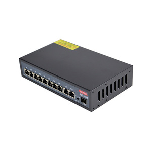 LingShi PoE <b>Switch</b> 8 Ports Gigabit Ethernet Surveillance <b>Network</b> Power Supply Built-in Power - Product Image 1