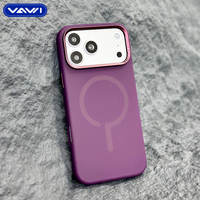 VAWI S009 Coque de téléphone portable en silicone liquide souple magnétique de bonne qualité pour iPhone 16 17 18 Pro Max