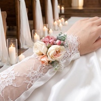 Poignet de mariage occidental fleur danse Performance Bracelet mariage perle poignet fleur
