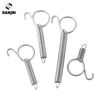Loquet à ressort polyvalent personnalisé pour cage à animaux, ressort de tension pour porte de cage à lapin avec crochet pour fixer toutes les cages à animaux