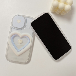 Ốp Điện Thoại Đứng Gương Trang Điểm Hình Tròn Ẩn Sang Trọng Cho iPhone 14 13 Pro Max 12 11 Ốp Lưng Điện Thoại Chống Sốc - Product Image 3