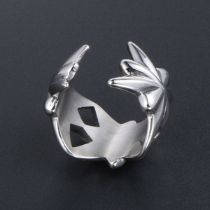 Men's Flower Shape Hollow Geometric <b>Ring</b> <b>Open</b> Design SA1024 Gift Jewelry - Product Image 3