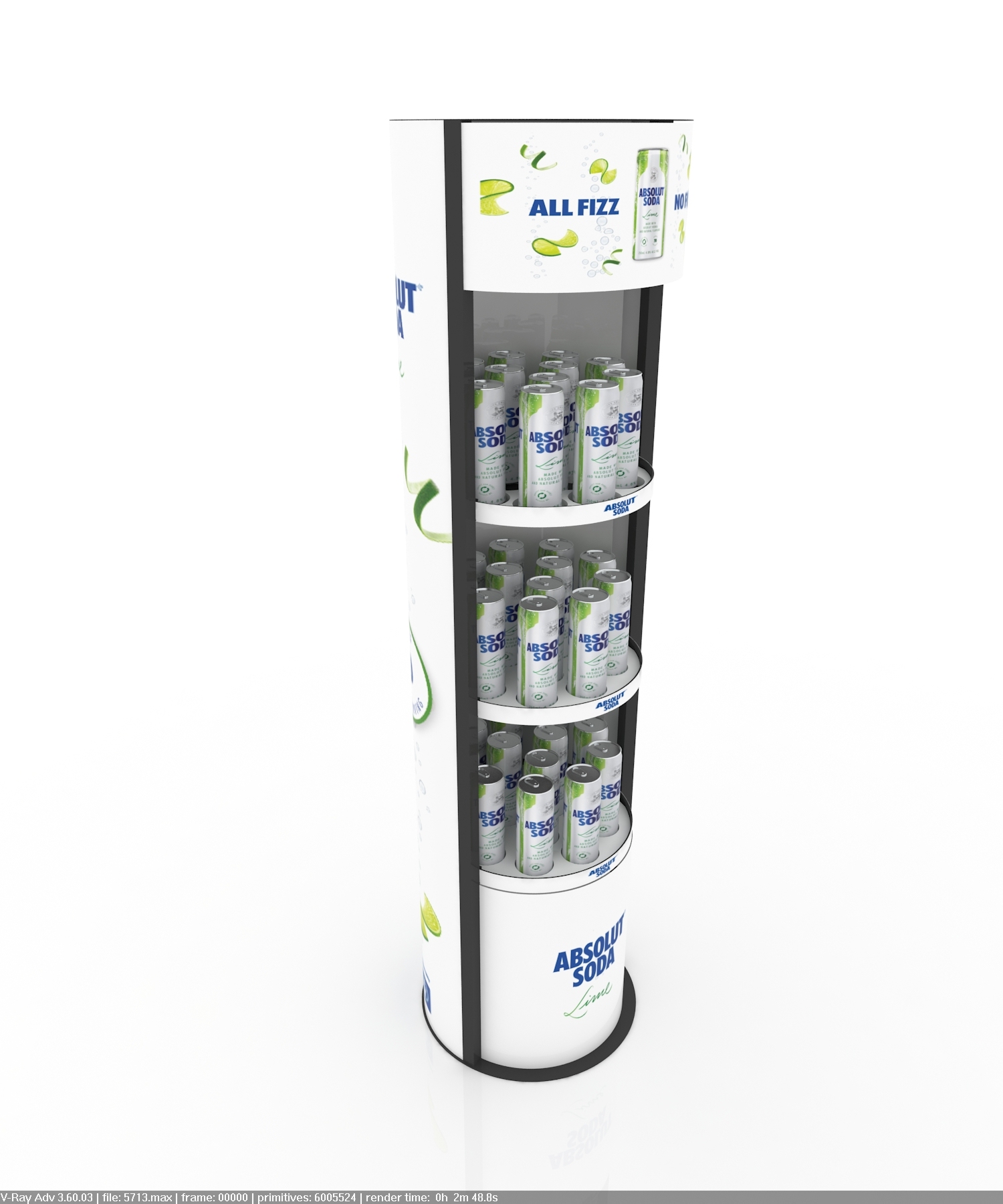 Heavy Duty Soda Drink Beverage Display Rack Multi-functional Powder Coated Finish for Supermarket Shopping Mall Retail Shops — view 3